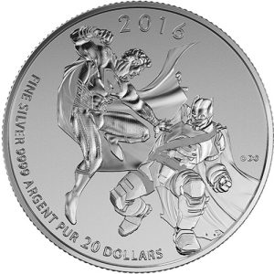 2016 Canada 1/4 oz Silver $20 Batman v Superman: Dawn of Justice