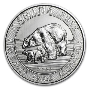 1.5oz Canadian Polar Bear Silver Coin